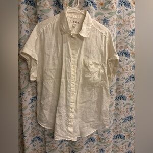 Banana Republic linen button down shirt